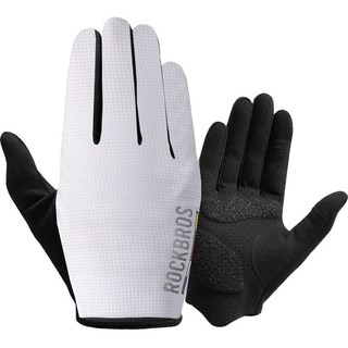 락브로스 로드투스카이 메쉬 자전거 긴장갑 양손 세트 TLS001-1, 화이트, 1개
