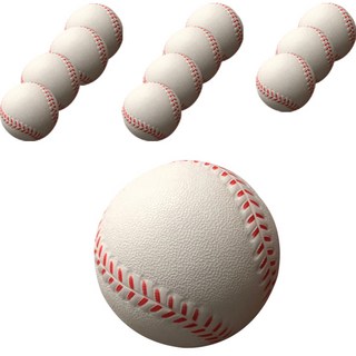 Jimkkureogi 安全棒球練習球 直徑7cm, 짐꾸러기 安全練習棒球, 12個