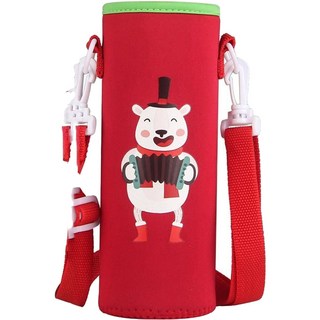 Hanbomnuri 可拆卸斜背肩帶水壺袋 500ml 大尺寸, 熊, 1個