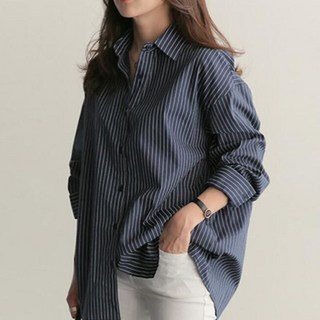 Gudifeu 女士摩登經典條紋襯衫