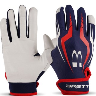 BRETT 專業角鬥士2.0打擊手套 雙手配戴, 海軍藍