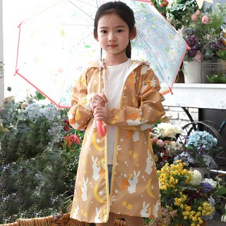 BEBE CHOUETTE 兒童彩虹舒艾特防風外套雨衣防雨夾克 月兔