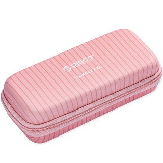 ORICO 奧睿科 M.2 SSD 防靜電 生活防水 防震保護 產品固定帶 硬殼收納包 粉紅色, PWFM2(粉紅色)