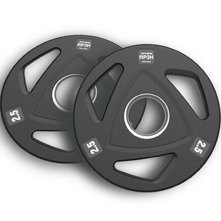 trahere 居家訓練橡膠重量槓片 RP3H, 黑色, 2個, 2.5kg