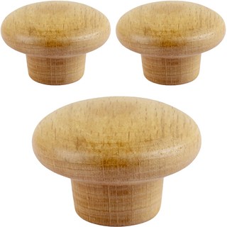 yoromkorom 家具木製把手 A型, 3個, 原木色