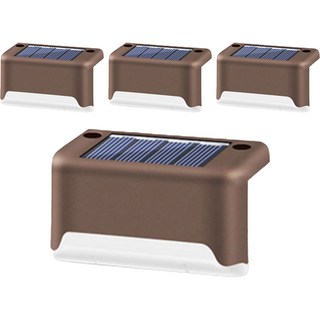 G&B 太陽能LED階梯欄杆庭園照明, 4個, 燈泡色