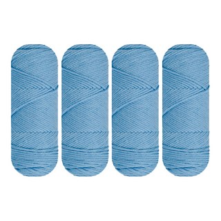 Market Plan 牛奶棉編織線 100g, 4個, 07 牛奶天藍