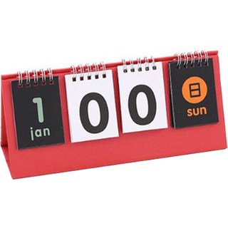 INIEN 彩色 365天 倒數日曆, 紅色