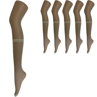 高支撐及膝褲襪 20D 6雙入