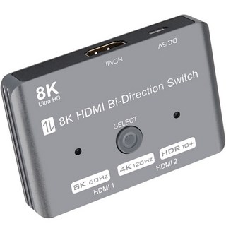 Coms 2埠 HDR 8K 60Hz HDMI 雙向切換器 螢幕選擇器, JA091