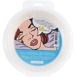 가가호호 에어프라이어 종이호일, 16cm, 90개입, 1개