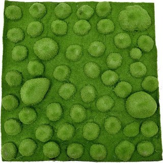 比Salz更天然 鵝卵石附著型人造草皮地墊 50 x 50 cm, 混色, 1個