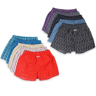 K-SWISS 男款棉質平口內褲 10件組 4222UW213