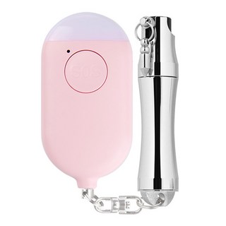 아이월드세이프텍 토마콕5 호신용 스프레이 + 경보기 USB 충전타입 핑크, 1세트