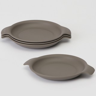 Nineware Friends迷你盤子4入組, 灰色, 單品, 1組