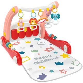 SkySunstar 運動鋼琴2合1搖鈴學步器, 粉色, 1盒