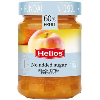 Helios 無糖特級桃子果醬, 280g, 1罐