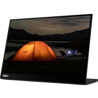 Lenovo 聯想 QHD+ IPS WLED 4.9mm 窄邊框便攜式螢幕 63AAUAR6WW, 35cm, ThinkVision M14d
