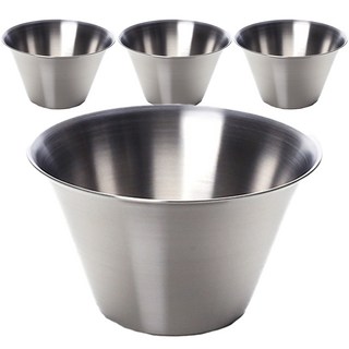 plala 不鏽鋼剉冰碗 1號, 4個, 銀色