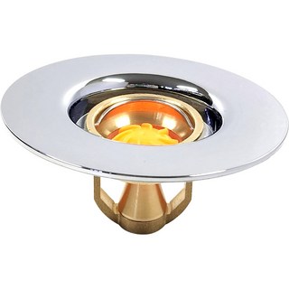 FILTER KLASS 高級型黃銅磁鐵排水孔排水孔存水彎+圓形蓋 2入組, 1組