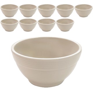 LOHJA 美耐皿飯碗 12cm, 淺米色, 10個