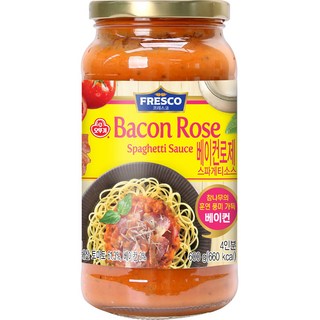 프레스코 베이컨로제 스파게티 소스, 600g, 1개