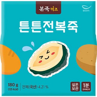 본죽 키즈 튼튼 전복죽, 180g, 1개