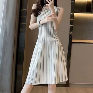 Paperments 茱莉亞A字無袖迷你連身裙 04618, 白色