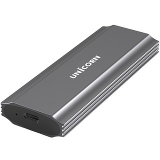Unicorn NVMe SATA M.2 SSD 雙外接硬殼 SM-700D + USB Type-C / Type-A 數據線套裝
