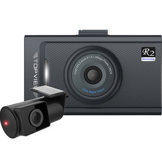 HYUNDAITNR FHD前後方2頻道行車記錄儀, TOPVIEW R2, 64GB