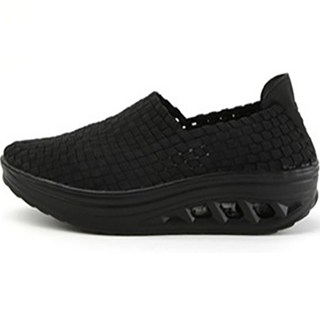 增高編織厚底編織鞋懶人鞋