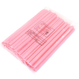 하트핑크 버블티용 스트로우 벌크, 50개입, 1세트