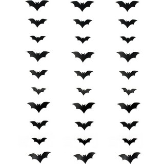 joyparty 蝙蝠懸掛裝飾 3入, 黑色