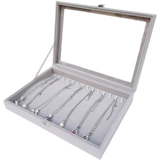 Full-Covered 分格絲絨飾品收納盒 項鍊格