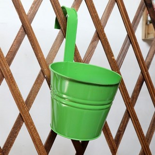 Bodybo 迷你彩色鐵皮花盆架, 綠色