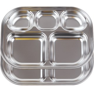 아이조움 스텐 베이직 식판 2p, 단품