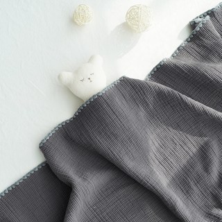 Dot To Dot x Marolot Melo 三層紗布嬰兒毯子嬰兒毯子被子新生兒, 炭灰色