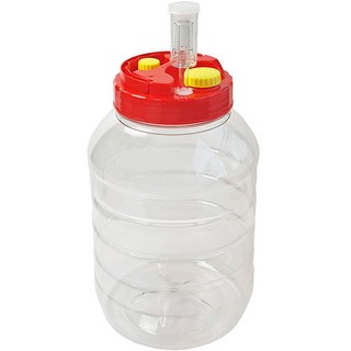 快樂農夫 3件式氣閥 + 透明釀酒瓶 12L 套組, 1套