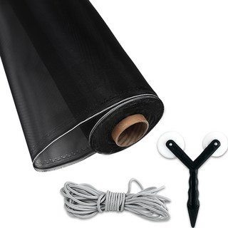 EASYWAY 小窗用細密紗窗網 + O型PVC壓條 5m + 紗網滾輪工具組, 混色
