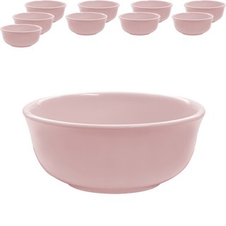 LOHJA 美耐皿繽紛彩色麵碗 12cm, 粉色, 10個