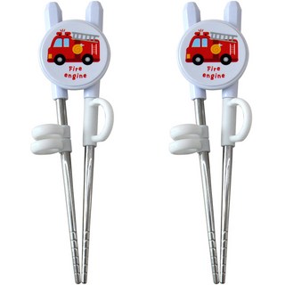 孩童用第一階段學習筷, 白色, 2個