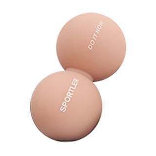 sportler 矽膠雙按摩球, 嬌羞粉, 1個