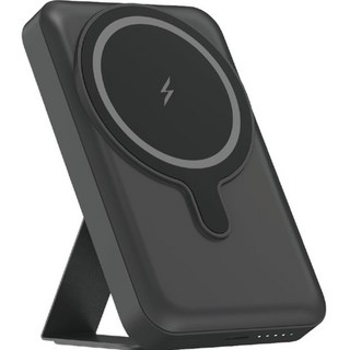 아이노비아 맥세이프 마그네틱 고속 무선충전 보조배터리 거치대 10000mAh IPB102, 블랙(IPB102B), MSB102