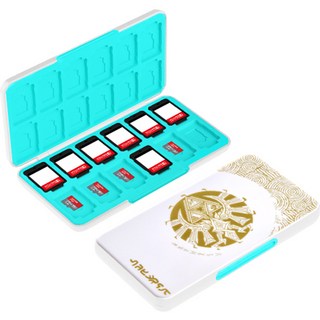 HOHOO 任天堂 Switch 遊戲卡帶收納盒 王國之淚主題 24格 AK, 單一商品, 1個