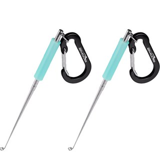 BOOMS FISHING R07解鉤器+登山扣 2件組 (Logo隨機出貨), 1套, 翡翠綠