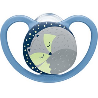 NUK 嬰幼兒用 Space 夜光安撫奶嘴, S2(6~18個月), 狐狸, 1個