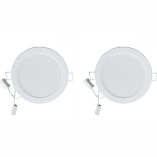 優光 LED 浴室用防潮嵌入式燈 12W, 白光, 2個