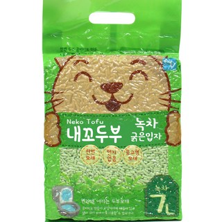 내꼬두부 응고형 고양이 모래, 7L, 1개, 녹차향