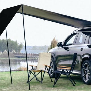 AFECTO 車用天幕全配組, 卡其色