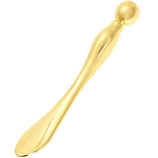 圓頭緊緻按摩棒, 黃金, 1個